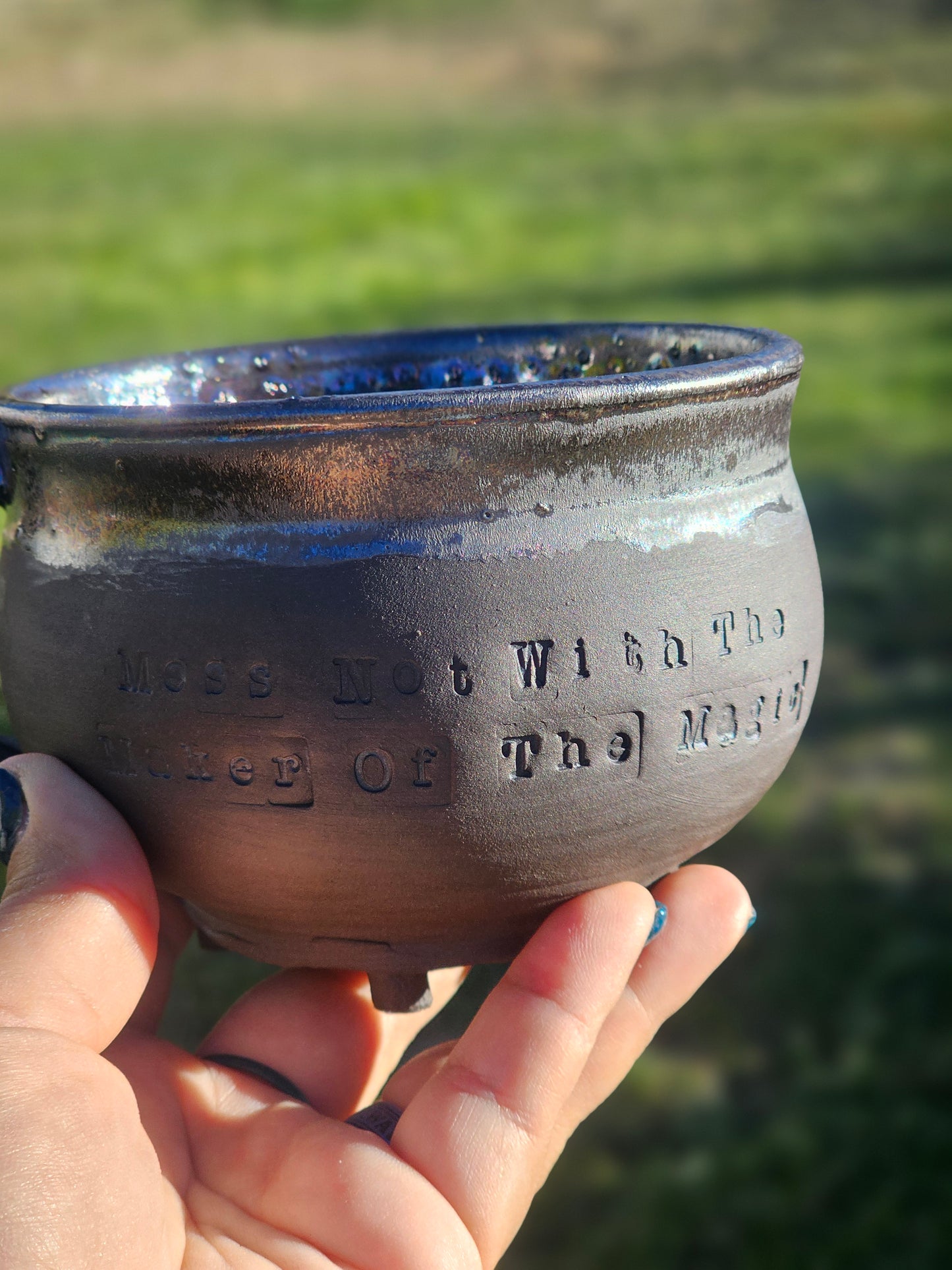 Mess Not With The Maker Of The Magic Cauldron Mug Iridescent
