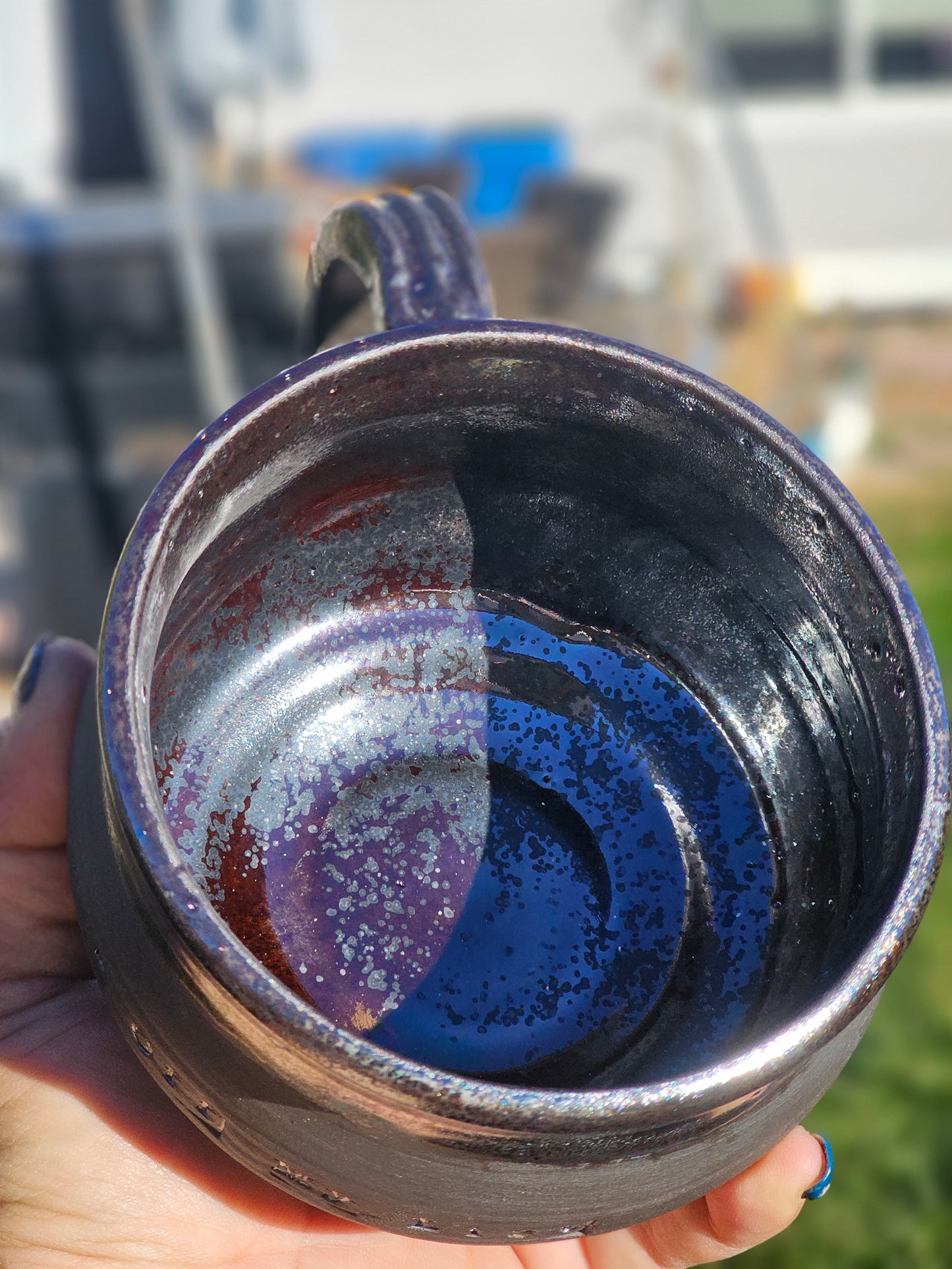 Checking Names Off My List Cauldron Mug Iridescent