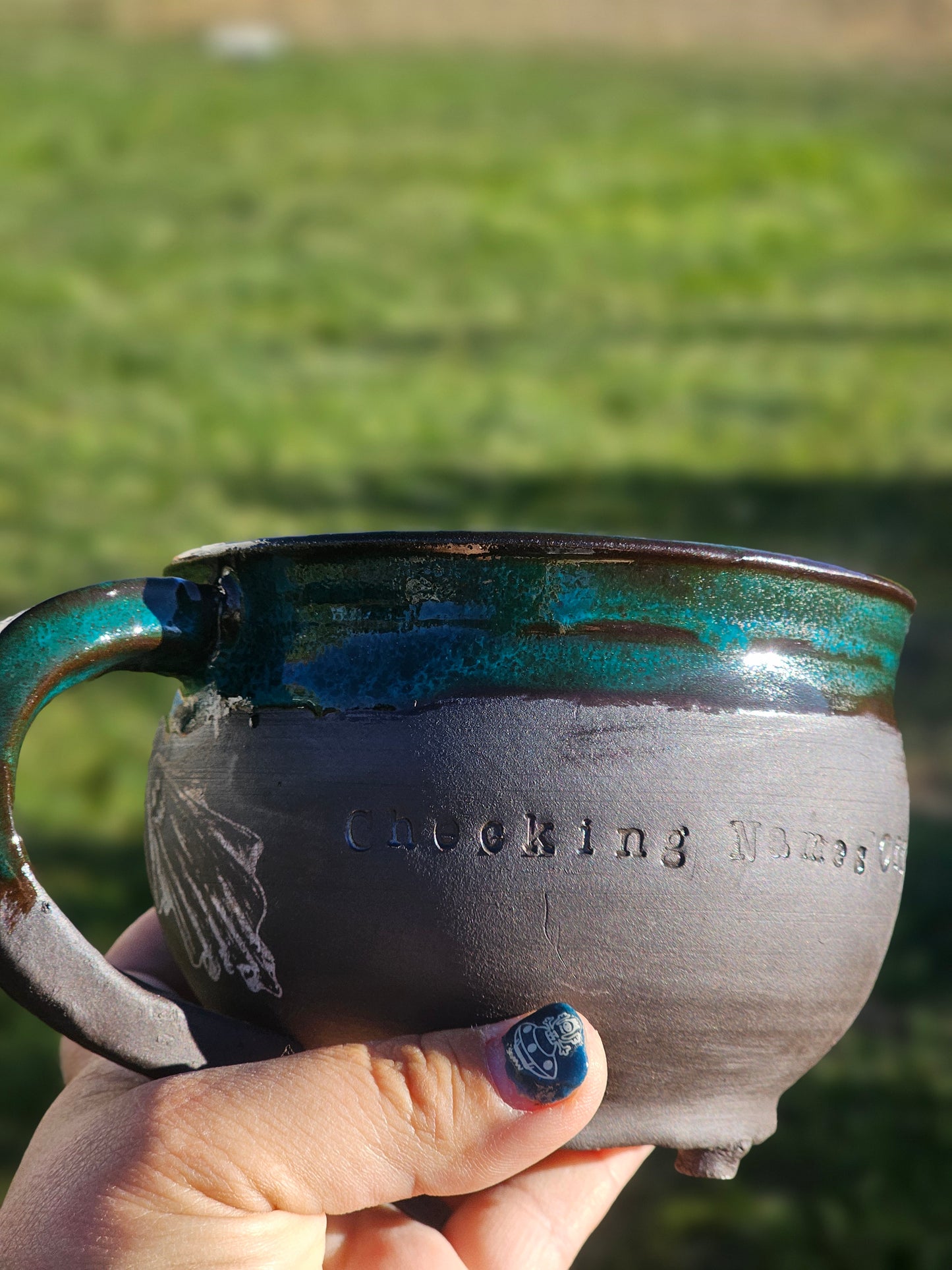 Checking Names Off My List Mug Green