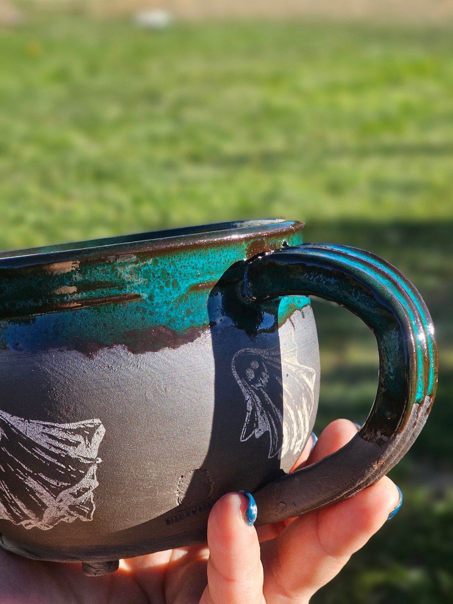 Checking Names Off My List Mug Green