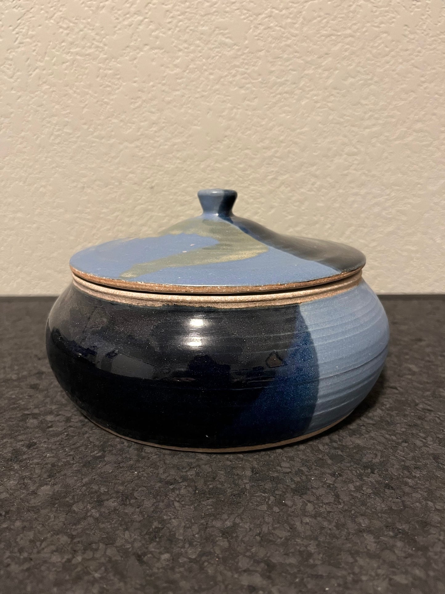 Mad Mud Club Black and Blue Japanese Soup Pot with Lid