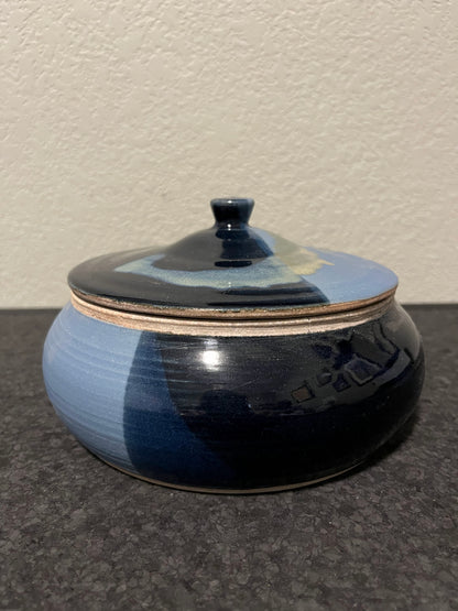 Mad Mud Club Black and Blue Japanese Soup Pot with Lid